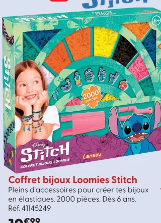 Coffret bijoux Loomies Stitch Lansay