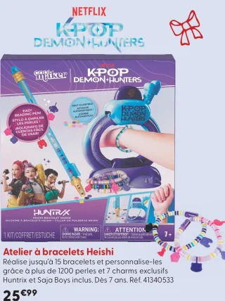 Cool Maker Atelier à bracelets Heishi K-Pop Demon Hunters