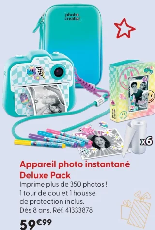 Appareil photo instantané Deluxe Pack Photo Creator