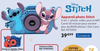 Appareil photo Stitch Lexibook