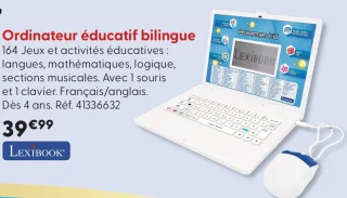 Ordinateur éducatif bilingue Powerman Kid Lexibook