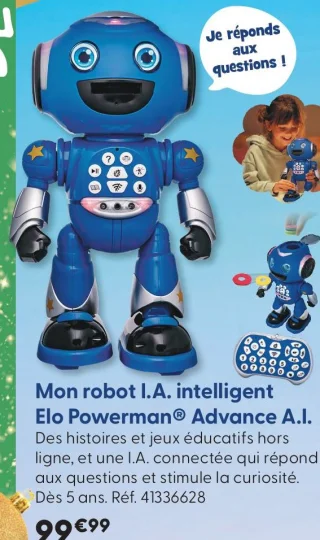 Mon robot I.A. intelligent Elo Powerman® Advance A.I. Lexibook
