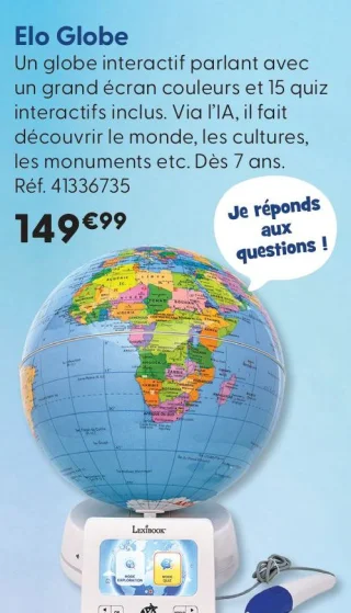 Elo Globe interactif Lexibook