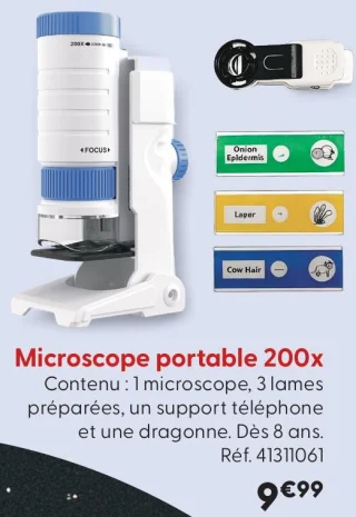 Microscope portable 200x