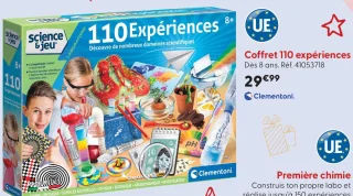 Coffret 110 expériences Science & Jeu Clementoni