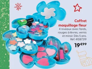 Coffret maquillage fleur