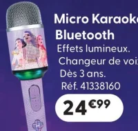 Micro Karaoké Bluetooth KPop Demon Hunters
