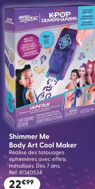 Shimmer Me Body Art Cool Maker KPop Demon Hunters