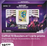 Coffret 10 Boosters et 1 carte promo KPop Demon Hunters