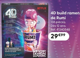 4D build ramen de Rumi KPop Demon Hunters