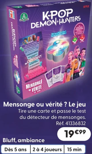Jeu de société Mensonge ou vérité ? KPOP Demon Hunters