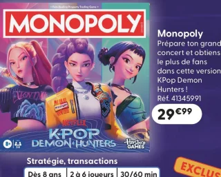 Jeu de société Monopoly KPOP Demon Hunters Hasbro