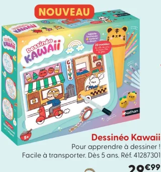 Jeu de dessin Dessinéo Kawaii Nathan