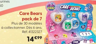 Care Bears pack de 7 Clickeez