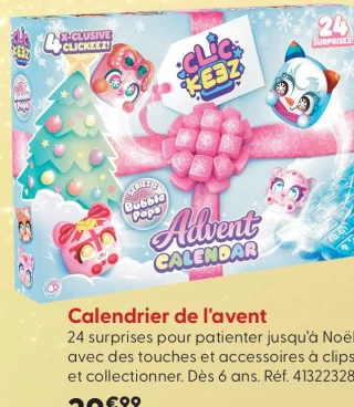 Calendrier de l'avent Clickeez