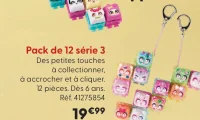 Pack de 12 série 3 Clickeez