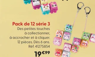 Pack de 12 série 3 Clickeez