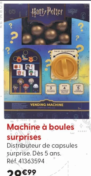 Machine à boules surprises Harry Potter
