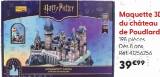 Maquette 3D du château de Poudlard Harry Potter