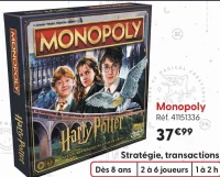 Jeu de société Monopoly Harry Potter
