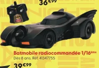 Batmobile radiocommandée 1/16ème Batman