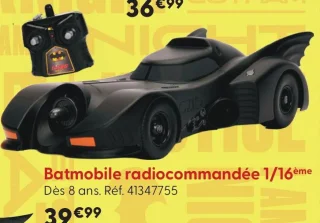 Batmobile radiocommandée 1/16ème Batman