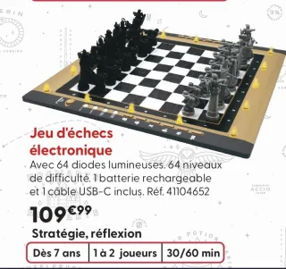 Jeu d'échecs électronique Harry Potter