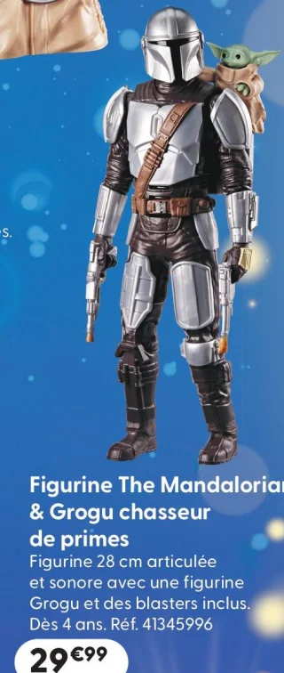 Figurine The Mandalorian & Grogu chasseur de primes Star Wars