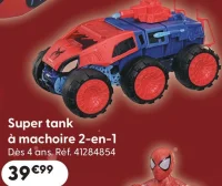 Super tank à machoire 2-en-1