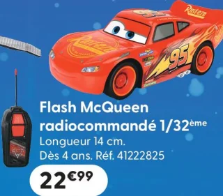 Flash McQueen radiocommandé 1/32ème