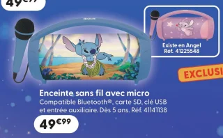 Enceinte sans fil avec micro Stitch