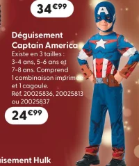 Déguisement Captain America