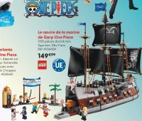 Le navire de la marine de Garp One Piece LEGO