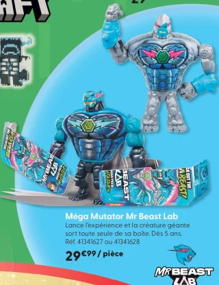 Figurine Méga Mutator Mr Beast Lab