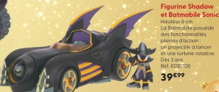 Figurine Shadow et Batmobile Sonic