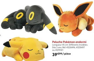 Peluche Pokémon endormi