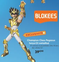 Figurine Blokees Champion Class Pegasus Seiya EX métallisé