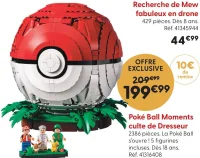 Jeu de construction LEGO Poké Ball Moments culte de Dresseur Pokémon