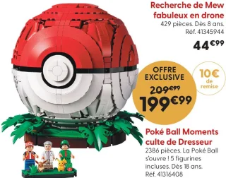 Jeu de construction LEGO Poké Ball Moments culte de Dresseur Pokémon