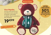 Ours Paprika La Grande Récré