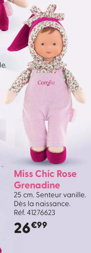 Poupée Miss Chic Rose Grenadine Corolle