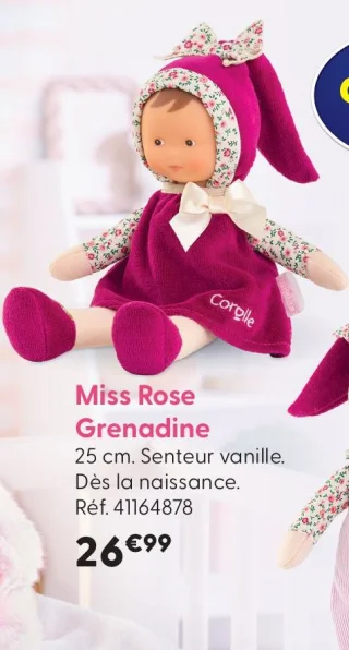 Poupée Miss Rose Grenadine Corolle