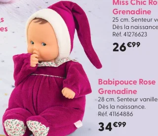 Poupée Babipouce Rose Grenadine Corolle