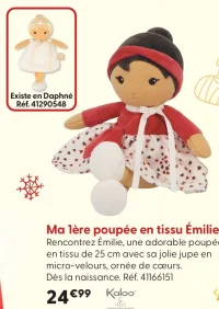 Ma 1ère poupée en tissu Émilie Kaloo