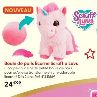 Boule de poils licorne Scruff a Luvs