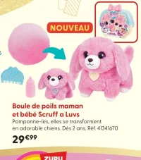 Boule de poils maman et bébé Scruff a Luvs