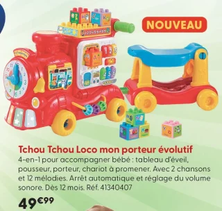 Tchou Tchou Loco mon porteur évolutif Vtech Baby