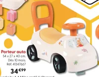 Porteur auto Disney Winnie l'Ourson Smoby