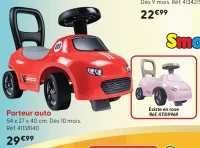Porteur auto Smoby