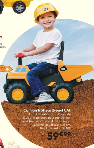 Camion trotteur 2-en-1 CAT